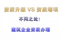 建筑企业办理资质升级和资质增项有什么不同？
