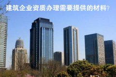 企业更换建筑资质证书时需提供哪些材料？